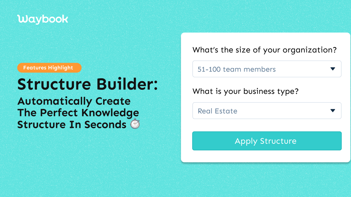 What makes a great playbook? Structure. [Waybook AI Structure Builder]